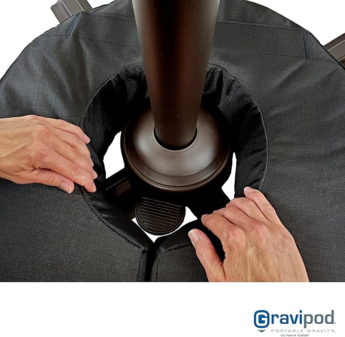 Gravipod MAX 21" Round Umbrella Base Weight - 1 Pack
