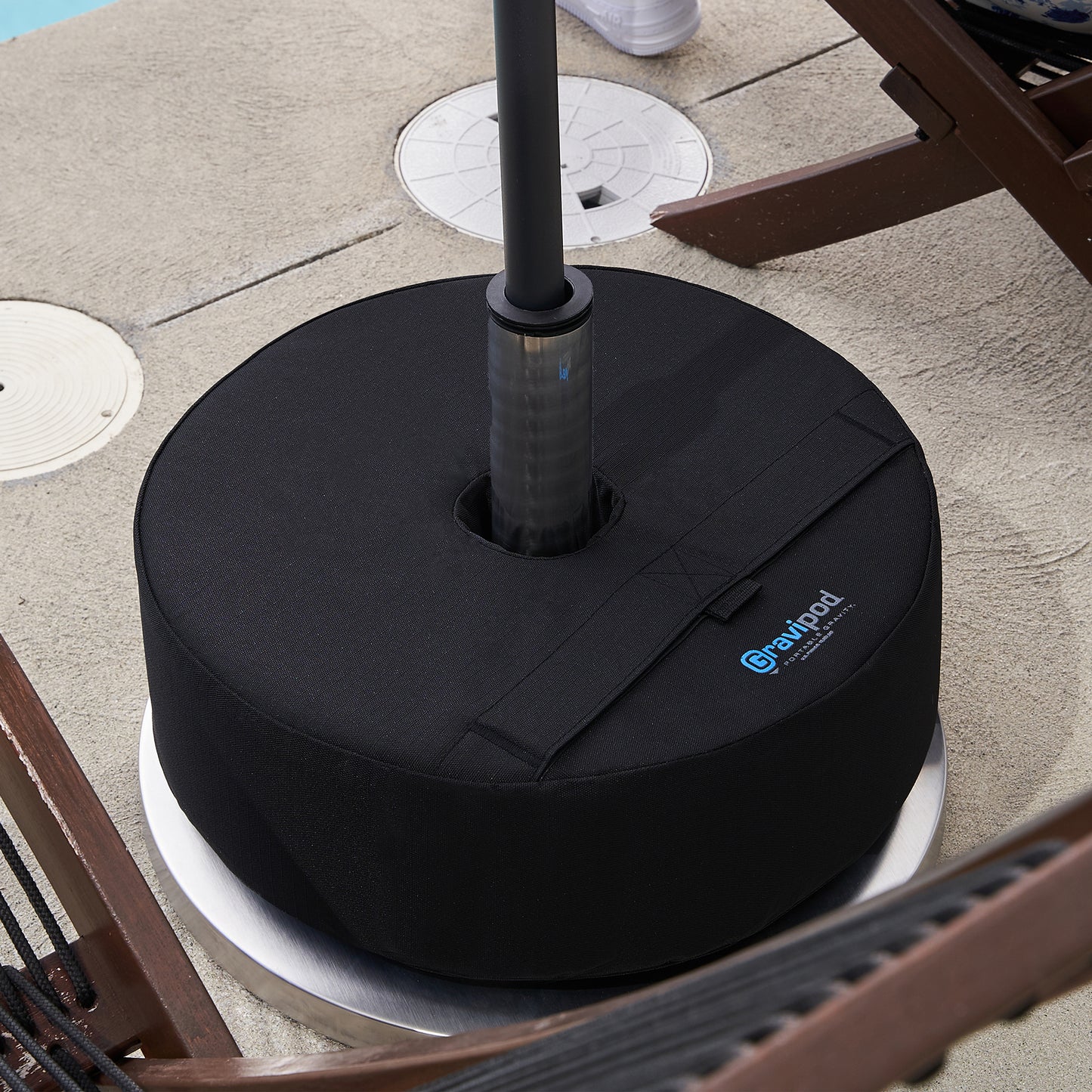 Gravipod 18" Round Offset Patio Umbrella Base Weight Bag