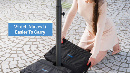 Gravipod 18" Duo Direct Square Umbrella Base Weight - 1 Pack