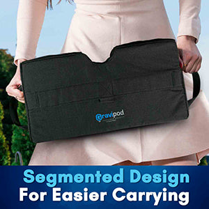 Gravipod DUO Square Detachable Umbrella Base Weight Bags - 1 Pack