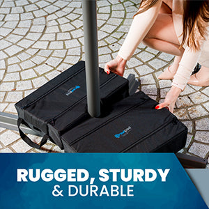 Gravipod 18" Duo Direct Square Umbrella Base Weight - 1 Pack