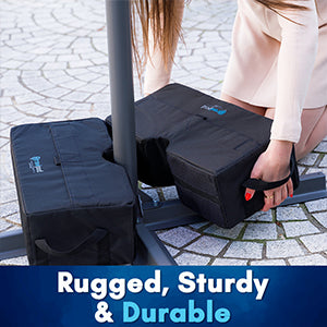 Gravipod DUO Square Detachable Umbrella Base Weight Bags - 1 Pack