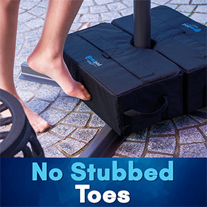 Gravipod DUO Square Detachable Umbrella Base Weight Bags - 1 Pack