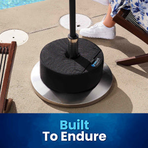 diy patio umbrella weight Gravipod 14" Round Umbrella Base Weight